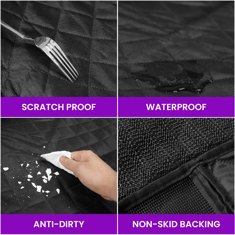 FORMONIX Dog Seat Covers For Cars Back Seats - 5 Layer Dog hammock for car with Mesh Window, Side Flaps & Anti scratch | Heat-pressed Waterproof dog travel hammock for cars/SUVs/Trucks - PawsPlanet Australia