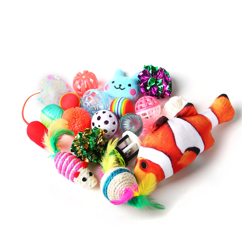 [Australia] - Highland Farms Select Cat Toys Variety Pack for Kitty 20 Pieces 
