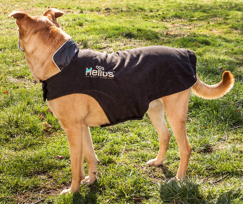 [Australia] - DOGHELIOS 'Lotus-Rusher' Waterproof 2-in-1 Pet Dog Jacket Coat with Removable Polar Fleece Lining w/ Blackshark technology, X-Large, Grey, Black 