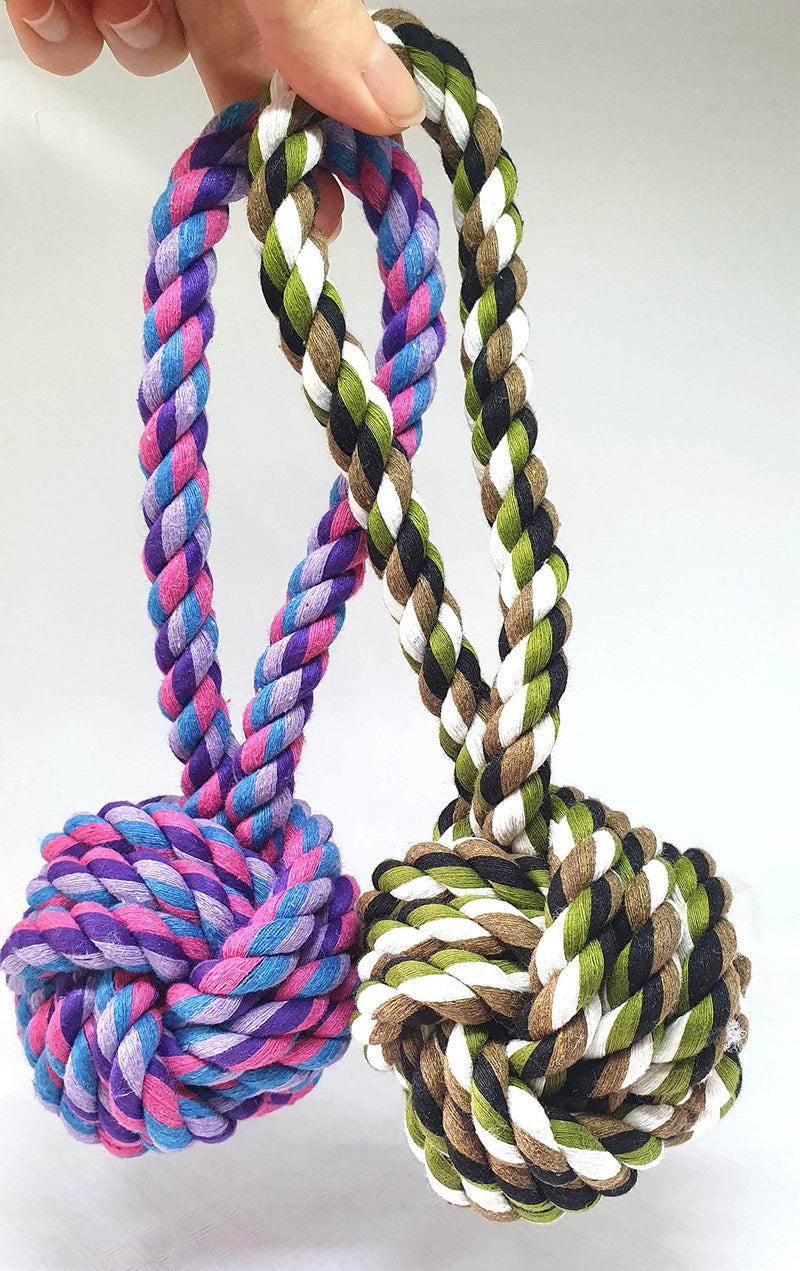 New G Line Fun Playing Rope Colourful Chewing Toy for Dogs Pets (Colour 2) Colour 2 - PawsPlanet Australia