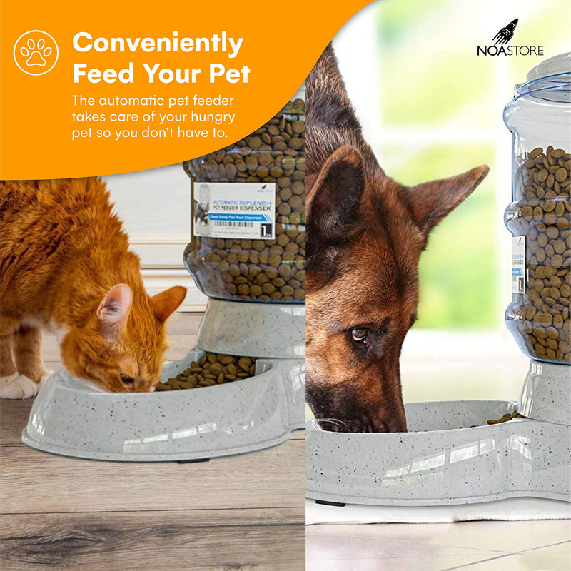 NOA Automatic Pet Water Dispenser | 1 Gallon Cat and Dog Gravity Feeder, Waterer Dispenser Station, H20, BPA-Free, Small and Big Pets Water Station, Pet Water Bowl, Water Bowl - PawsPlanet Australia