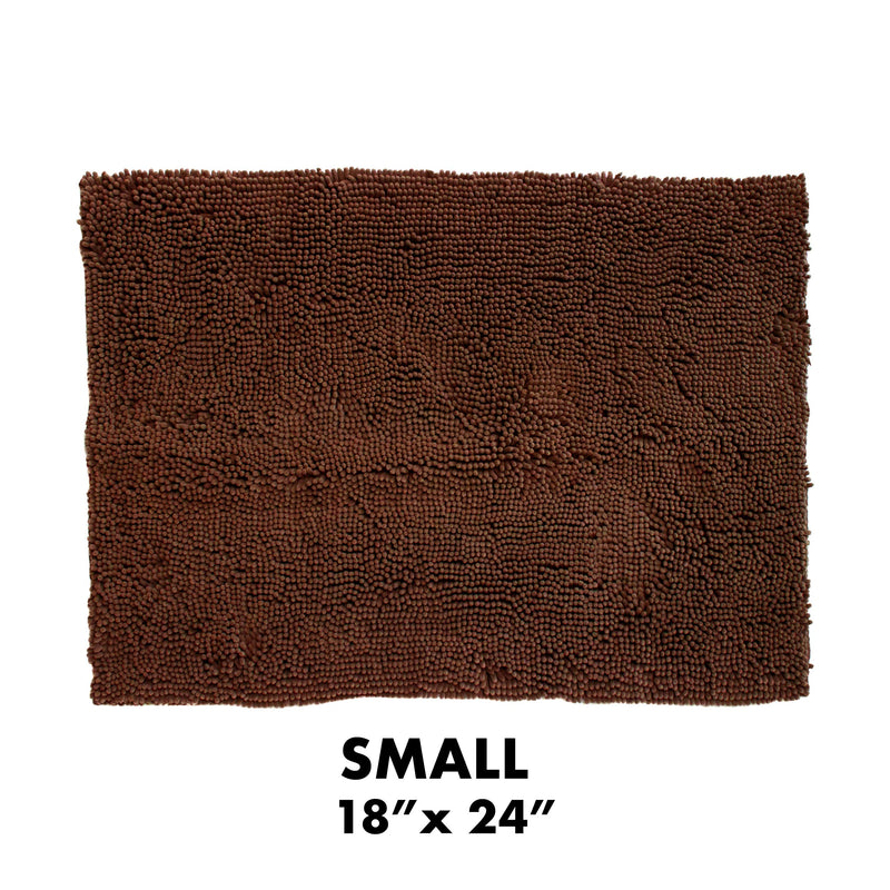 My Doggy Place - Ultra Absorbent Microfiber Dog Door Mat, Durable, Quick Drying, Washable, Prevent Mud Dirt, Keep Your House Clean (Brown, Small) - 18 x 24 inch Small (18" x 24") Brown - PawsPlanet Australia