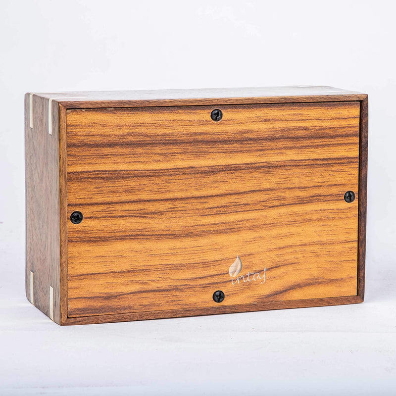 INTAJ Handmade Rosewood Pet Urns for Dogs Ashes, Wooden Urn for Ashes | Handcrafted Urns for Dogs/Cats Pets Ashes | Memorial Keepsake Funeral Urn Box (Two Paws, XS - 5x3x2) Two Paws XS - 5x3x2" - PawsPlanet Australia