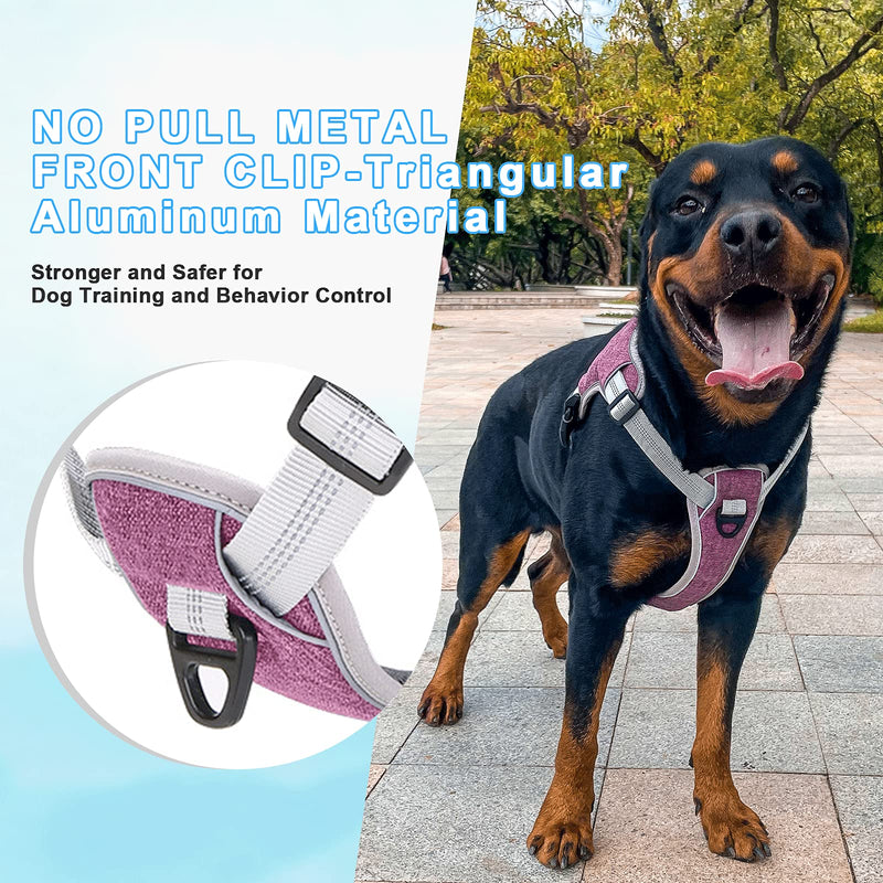 LOCYFENS Dog Harness No Pull,Small Dog Harness for Puppy,Adjustable Step in Harness,Safety 360° Reflective Dog Harness,Easy Walk Dog Vest Harness for Small Dogs,Black S S(Neck:11-14",Chest:16.5-20.8") Black - PawsPlanet Australia