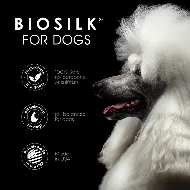 BioSilk for Dogs Silk Therapy Dog Shampoo with Organic Coconut Oil | Coconut Dog Shampoo, Sulfate and Paraben Free Conditioner - PawsPlanet Australia