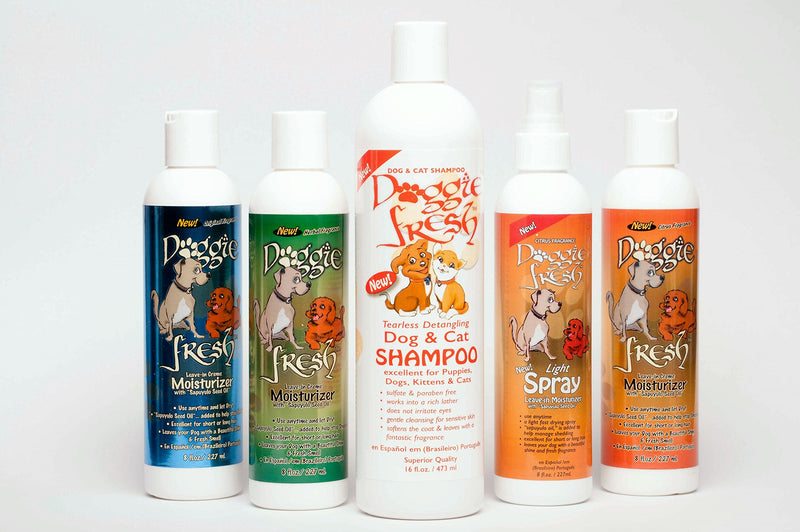 [Australia] - Doggie Fresh “Skin & Coat” Moisturizers, Lotion/Crème, 8oz, “Original”, “Herbal” & “Citrus”, fragrances…Helps Manage Shedding for Dogs! Blue 