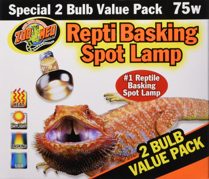 [Australia] - Zoo Med Repti Basking Spot Lamp Value Pack, 75 Watts 75 W 