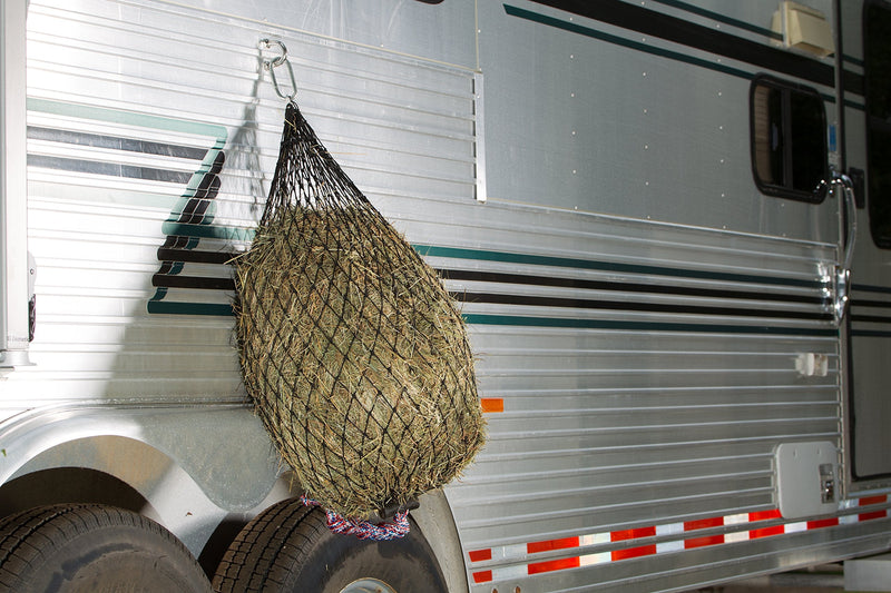 hay chix Slow Feed Hay Net for [Horse and Livestock Health, hay Feeder, hay net, Slow Feed hay net] Save Your time, hay and Money! Half Bale Net (1 3/4" Original) - PawsPlanet Australia