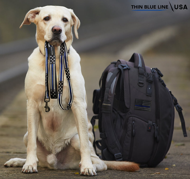 [Australia] - Thin Blue Line Dog Leash, Stars & Stripes American Flag TBL-AM-Leash 