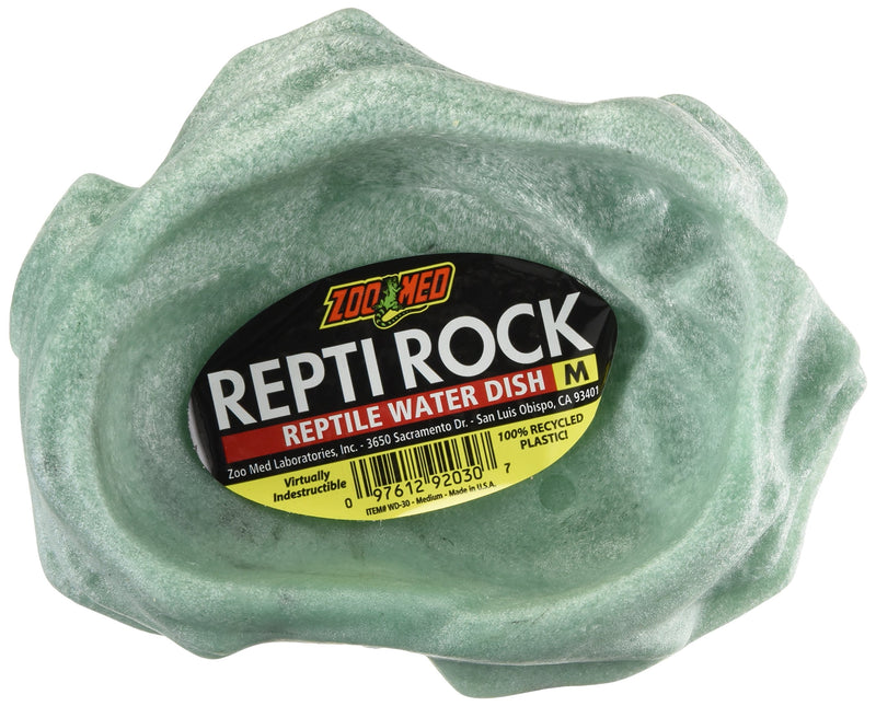 [Australia] - Zoo Med Reptile Rock Water Dish Color May Vary Medium 