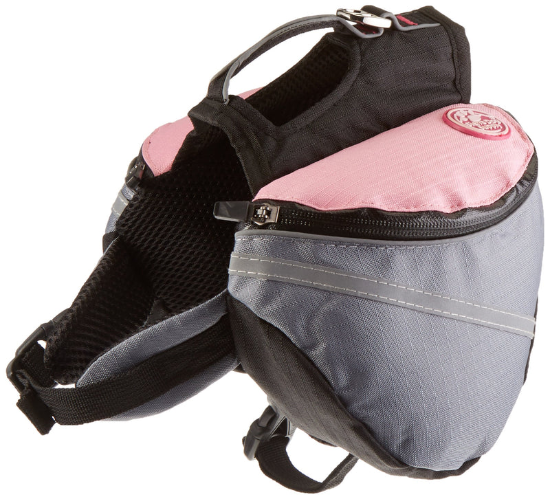 Doggles Dog Extreme Backpack X-Small Gray/Pink - PawsPlanet Australia