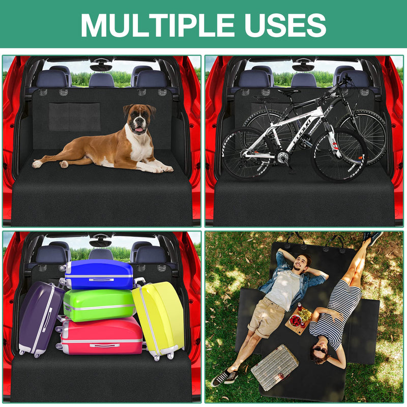 Wimypet Car Boot Liner Protector, Waterproof Auto Mat Dogs Car Seat Cover,Trunk Dog Blanket Car Protective with Side Protection, 180x103cm Anti-Slip Scratch Dust Hair for Car Van SUV Trucks - PawsPlanet Australia