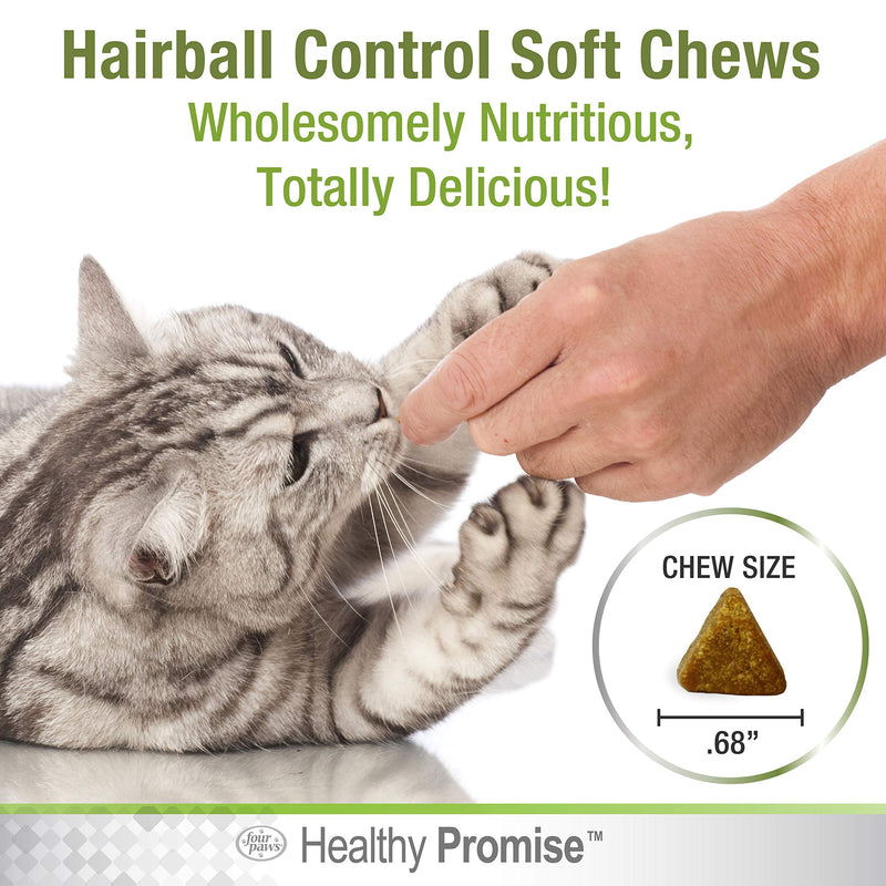 Four Paws Healthy Promise Cat Hairball Control Soft Chews 90 Count 4.27 oz. - PawsPlanet Australia