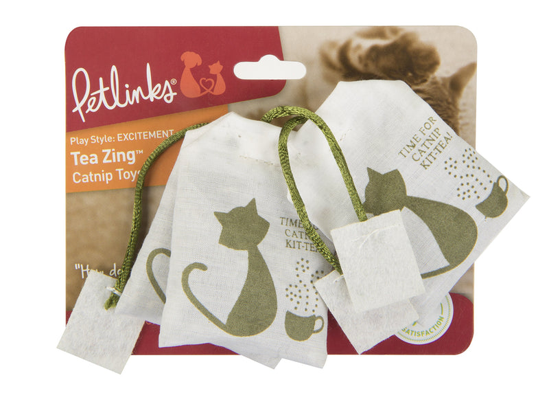 [Australia] - Petlinks 100% Pure and Potent Catnip Filled Cat Toys 3-Pack Tea Zing 