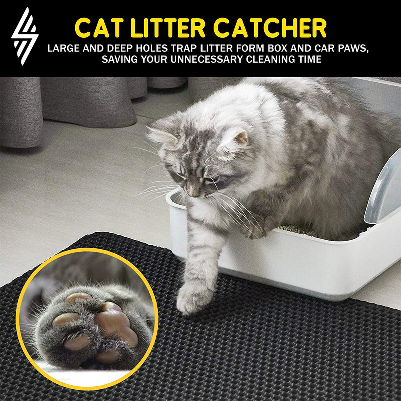 [Australia] - Litter Mat Blackhole Cat Litter Mat - Litter Trap 