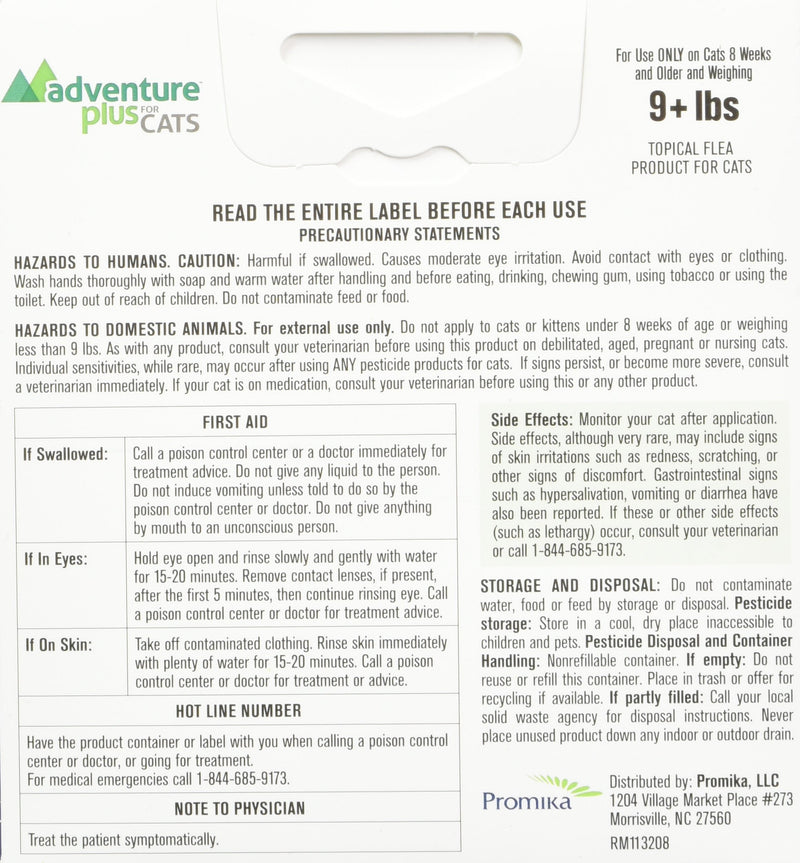 Adventure Plus for Cats 4pk 9lb+ - PawsPlanet Australia