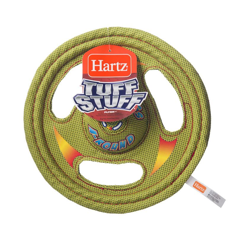 Hartz Tuff Stuff Toss Around Plush Frisbee Flyer Dog Toy - Medium/Large - PawsPlanet Australia