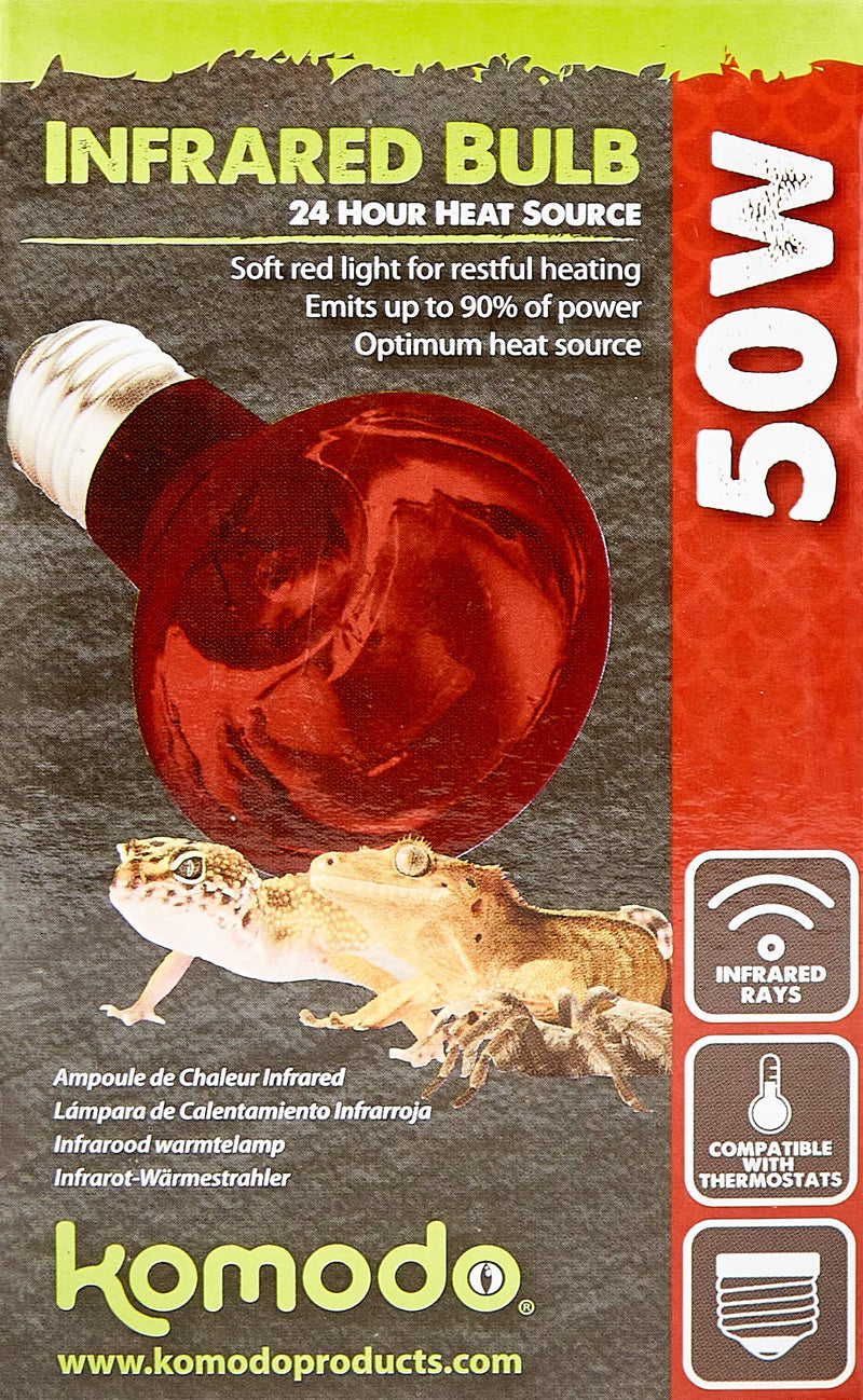 Komodo Infrared Heat Lamp ES, 50 Watt - PawsPlanet Australia