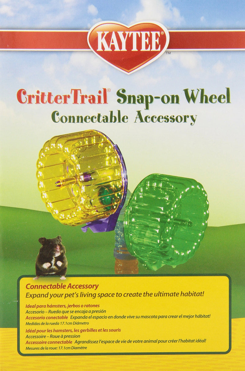 Kaytee CritterTrail Snap-On Comfort Wheel, Colors Vary - PawsPlanet Australia