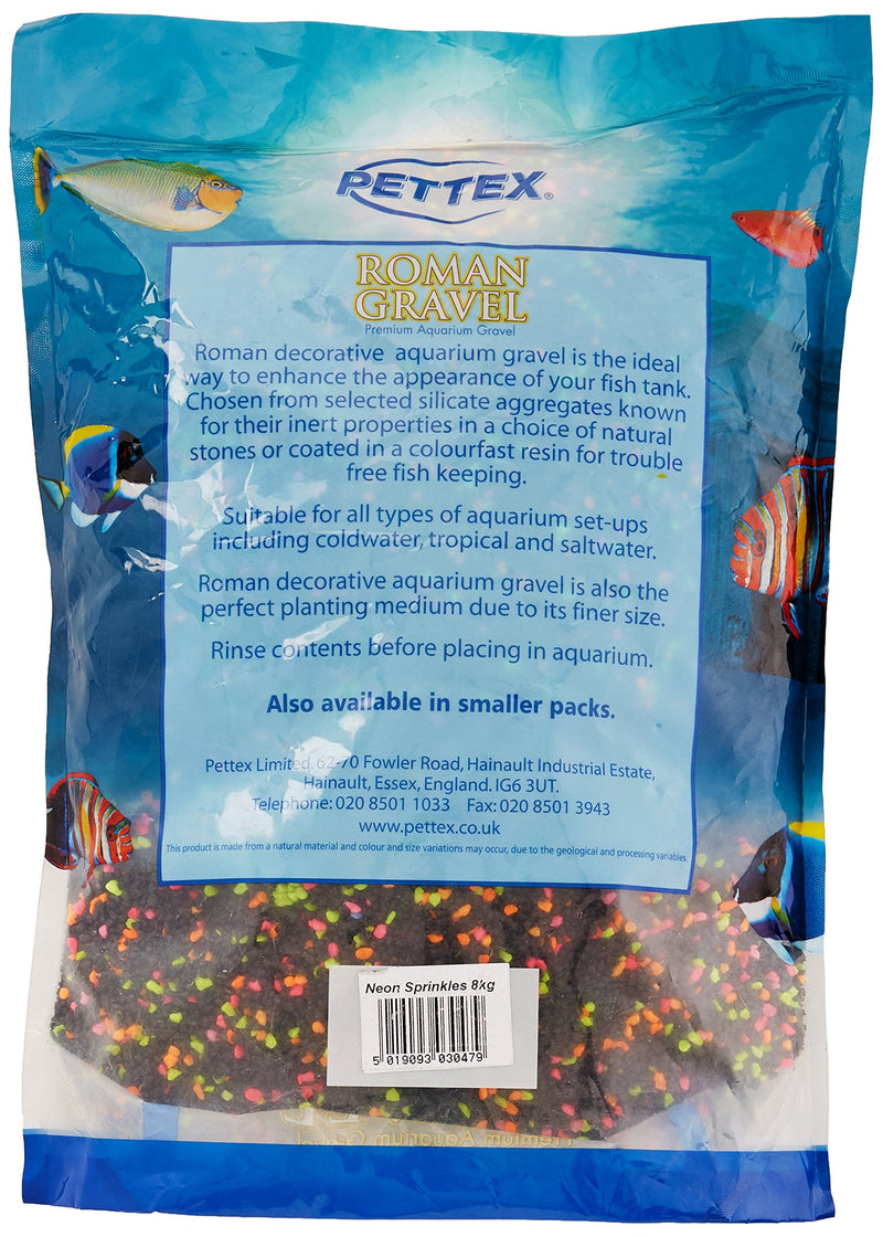 Aquatic Roman Gravel Neon Sprinkles, 8 Kg - PawsPlanet Australia