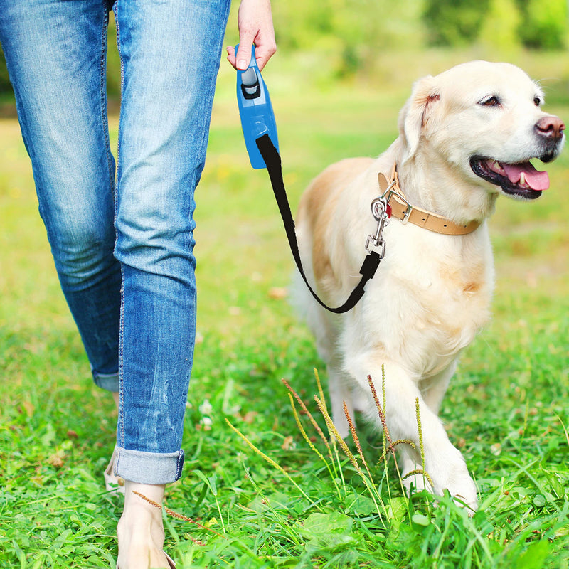 Retoo roll-up dog leash 3 m for small and large dogs, flexible band for right-hand walks, dog leash, comfortable handle, belt leash, robust pull-out leash for walking, roll-up leash, high-quality leash - PawsPlanet Australia