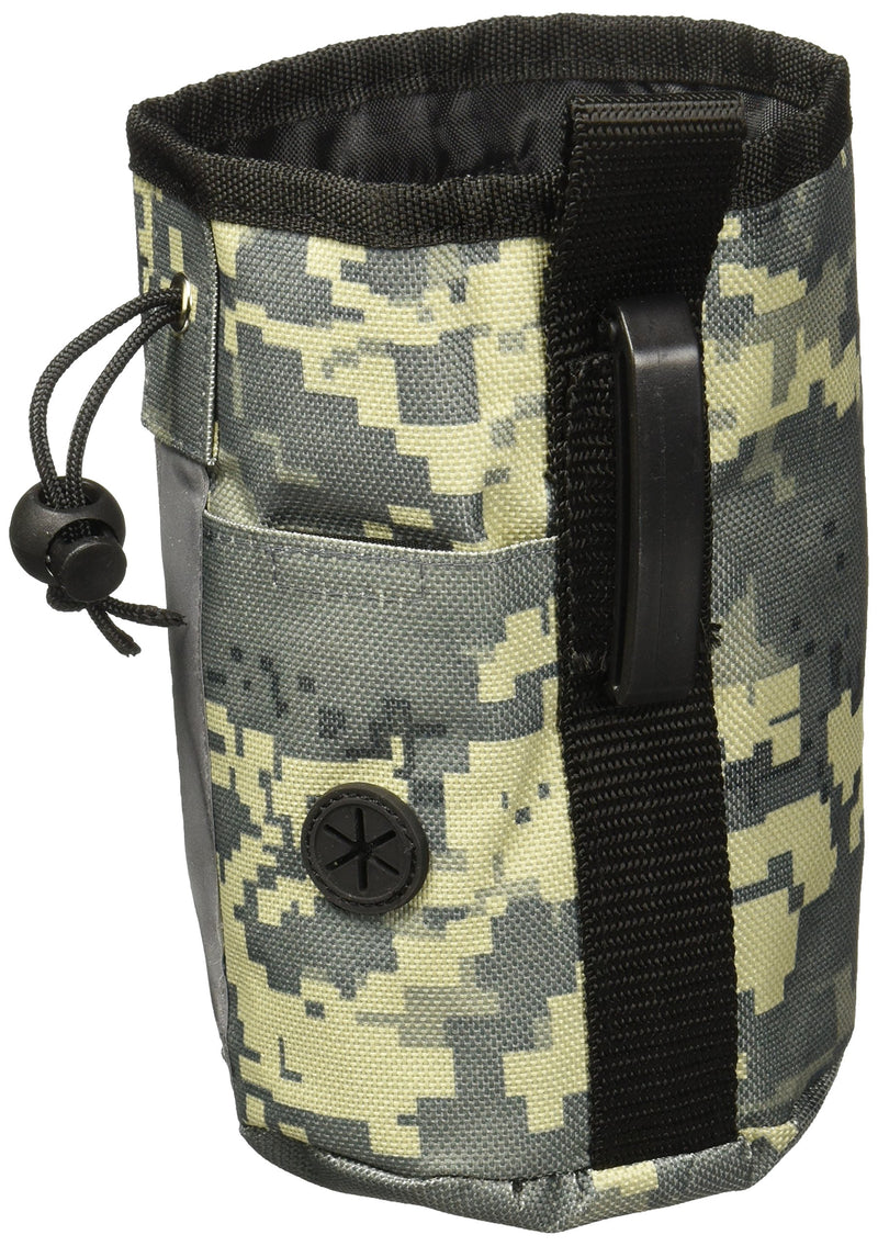 [Australia] - Dogline Dog Treat Pouch: Puppy Training Bag, Pet Kibbles and Snacks Holder, Litter Waste Bags Dispenser with Adjustable Drawstring Closure, Large Capacity with Mesh Pocket, Strong Nylon Material Urban Camo 