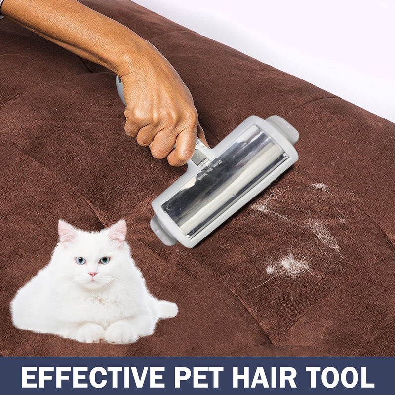 MON10 Pet Hair Remover, Lint Remover for Pet Hair, Dog & Cat Hair Remover, Reusable Lint Roller with Self-Cleaning Base, Fur Remover for Laundry, Couch, Furniture, Carpet, Bedding and Clothes - PawsPlanet Australia