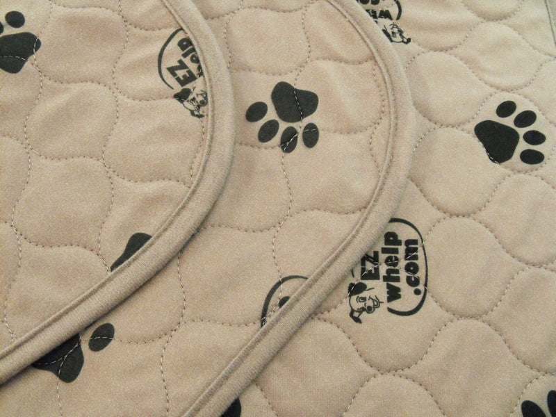 [Australia] - EZwhelp (Value 2-Pack Machine Washable, Reusable Pee Pad/Quilted, Fast Absorbing Dog Whelping Pad/Waterproof Puppy Training Pad/Housebreaking Absorption Pads 24x36 