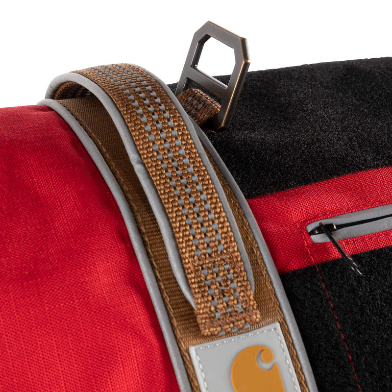 Carhartt Pet Vests, Service Dog Harness, L, High Risk Red/Carhartt Brown High Risk Red/Carhartt Brown - PawsPlanet Australia