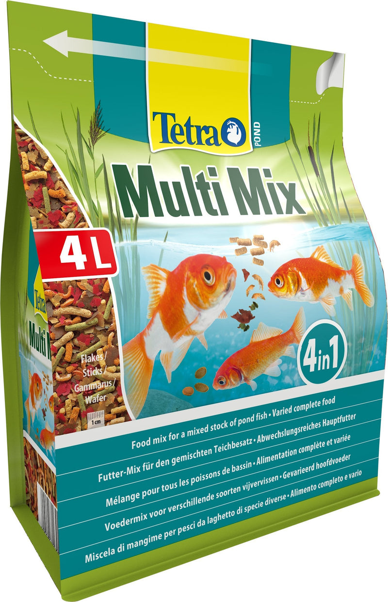 Tetra Pond Multi Mix, Complete Varied Fish Food for A Mixed Stock of Pond Fish, 4 Litre 760 g (Pack of 1) - PawsPlanet Australia