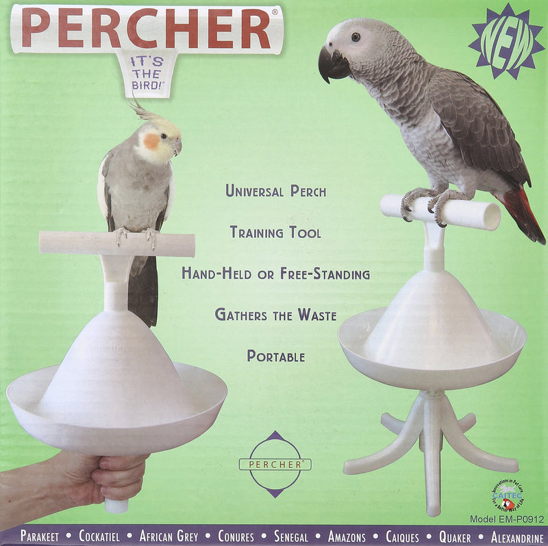 [Australia] - CaitecThe Percher Portable Training Bird Perch, Easy to Hold &Protects Your Hands 