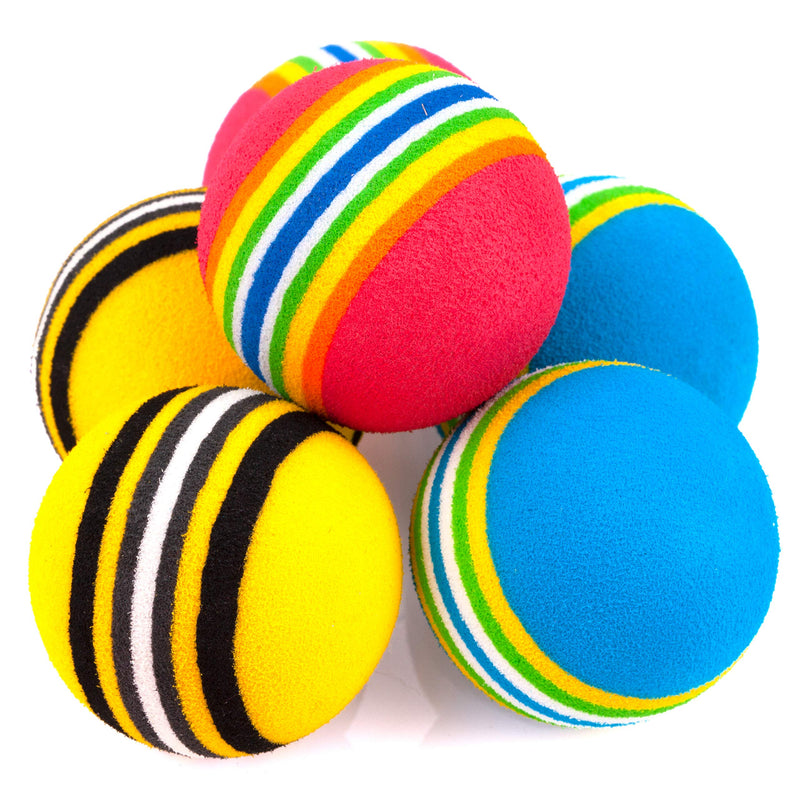 [Australia] - Chiwava 45 Pack 1.7'' Foam Cat Toys Ball Rainbow Color Balls Kitten Activity Chase Quiet Play Mix Color 