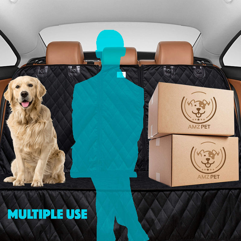 AMZPET Dog Car Seat Cover (Universal: 133cm Wide) - Waterproof Car Seat Covers for Dogs and Children, Non-slip, Scratch Proof - Durable Car Seat Protector - Not Isofix Car Seat Compatible Universal - PawsPlanet Australia