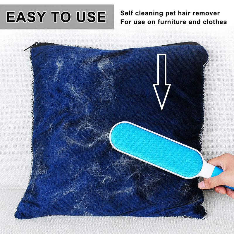 [Australia] - Dog Hair Remover – Pet Hair Remover - Set with Silicone Shedding Mitt, Reusable Double-Side -  Pet Fur Remover - Self-Cleaning Brush – Grooming Set for Cats and Dogs – 3 Pet Hair Remover Tools 