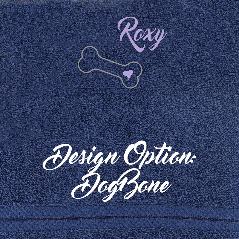 Always Looking Good Personalised Embroidered Dog Towel Super Absorbent Puppy Pet Gift Choice of Designs and Colours (Medium, Black) Medium - PawsPlanet Australia