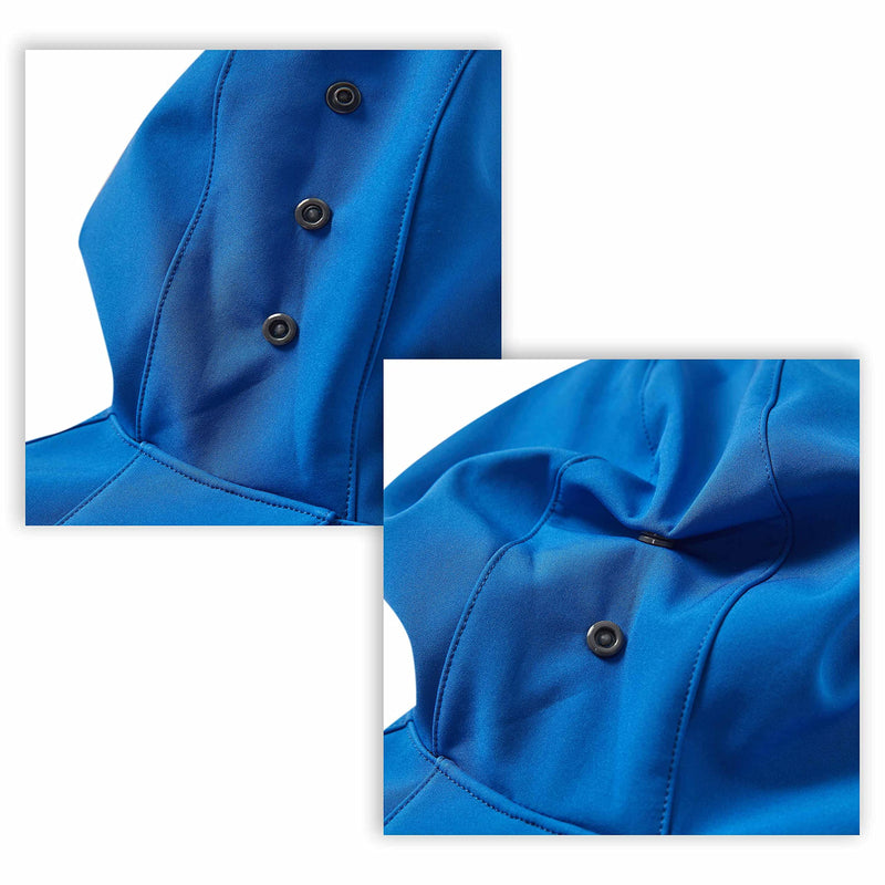 Blueberry Pet 2021 New 2 Colors Waterproof Dog Softshell Jacket, Hooded Raincoat and Windbreakers Size 10 (Pack of 1) Dazzling Blue - PawsPlanet Australia