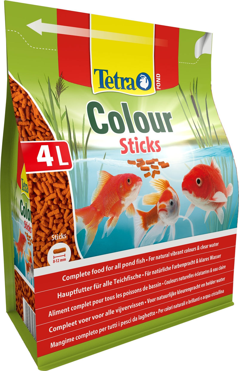 Tetra Pond Colour Sticks for Natural Vibrant Colours of All Pond Fish and Clean Water, 4 Litre 750 g (Pack of 1) - PawsPlanet Australia