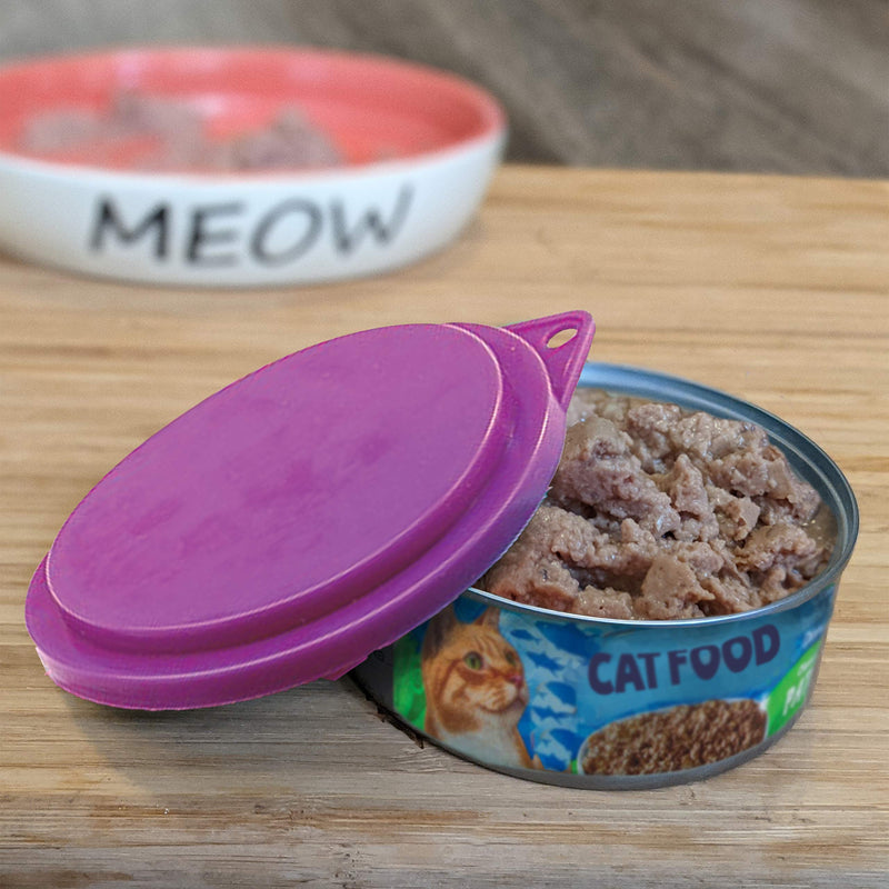 3-1/2-Inch Pet Food Can Covers Covers Are 3 1/2" Diameter - PawsPlanet Australia