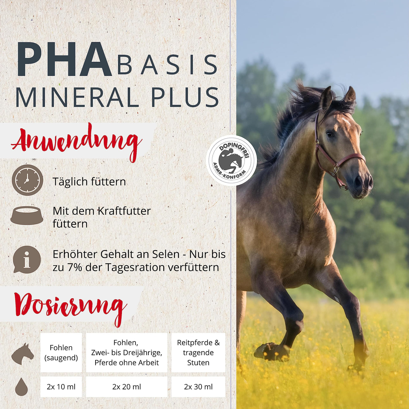 PHA Basis MineralPlus Liquid for horses multi vitamins and minerals