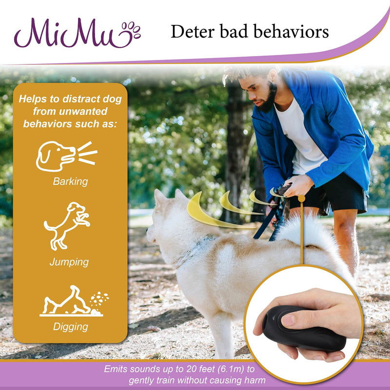 MiMu Ultrasonic Bark Trainer and Dog Behavior Correction Device - High Frequency Dog Silencer Dog Training Remote - PawsPlanet Australia