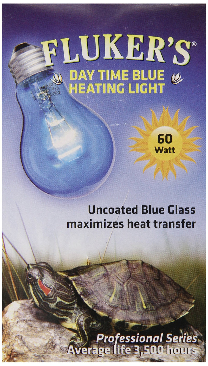 [Australia] - Fluker's 22402 Reptile Incandescent Daylight Bulb for Pet Habitat, 60-watt, Blue 60 Watts 