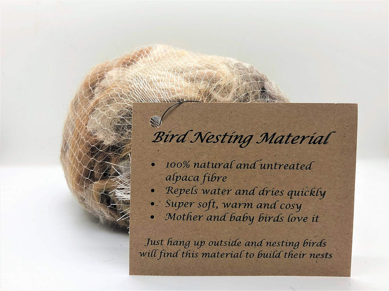 Bird Nesting Material (Alpaca Fibre) Wool Natural Organic - PawsPlanet Australia