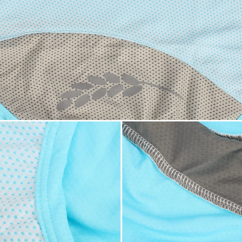 Runmeihe Dog Cooling Vest, Safe Dog Coat with Reflective Strip, Breathable Mesh Dog Clothes for Summer, Light Weight Cooling Dog Jacket (M) M - PawsPlanet Australia
