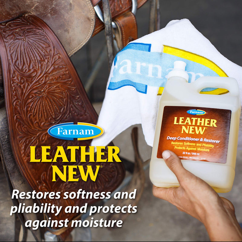 Farnam Leather New Deep Conditioner 32 Ounces - PawsPlanet Australia