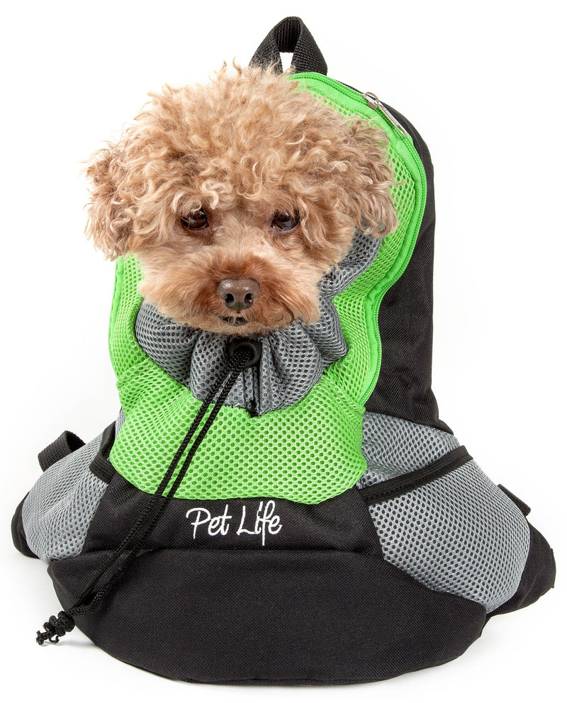 [Australia] - On-The-Go Supreme Travel Bark-Pack Backpack Pet Carrier Green One Size 