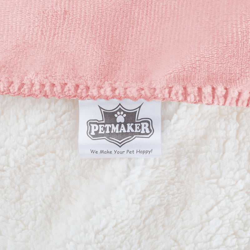 PETMAKER Waterproof Pet Blanket Collection – Reversible Throw Protects Couch, Car, Bed from Spills, Stains, or Fur, Dog and Cat Blankets Pink Large - PawsPlanet Australia