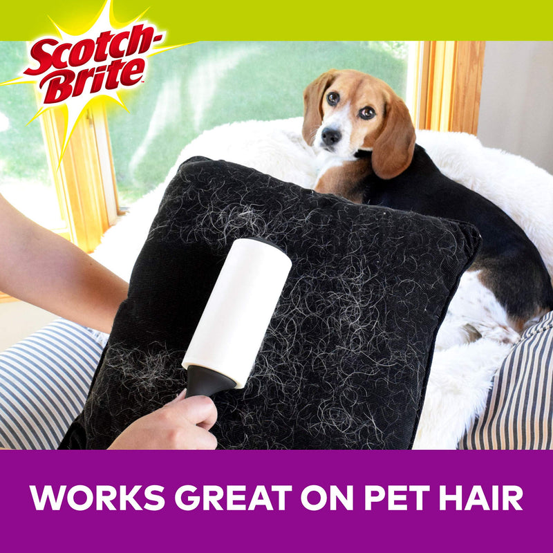 [Australia] - Scotch-Brite Pet Hair & Lint Roller, Works Great on Dog, cat, and Other Animal Hair, Sticky, 70 Sheets 