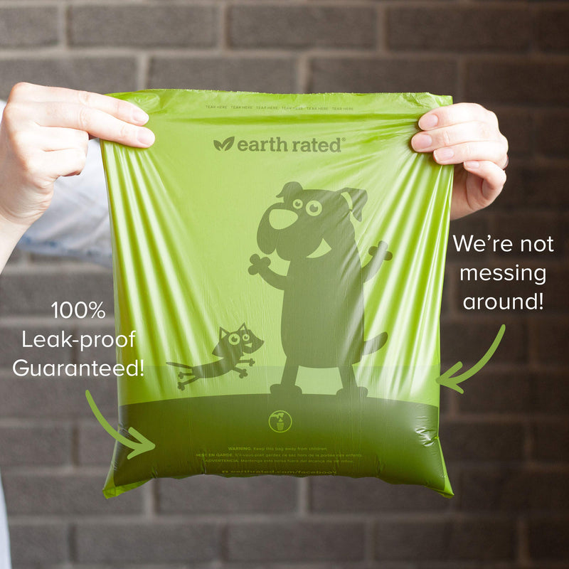 [Australia] - Earth Rated Extra Large Poop Bags, Poop Bags for Large Dogs, 225 Bags on a Large Single Roll, Each Cat Poop Bag Measures 11 x 13 inches Unscented 