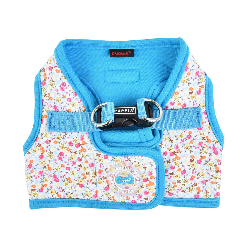 Puppia Wildflower Harness B Dog Harness, Sky Blue, S - PawsPlanet Australia