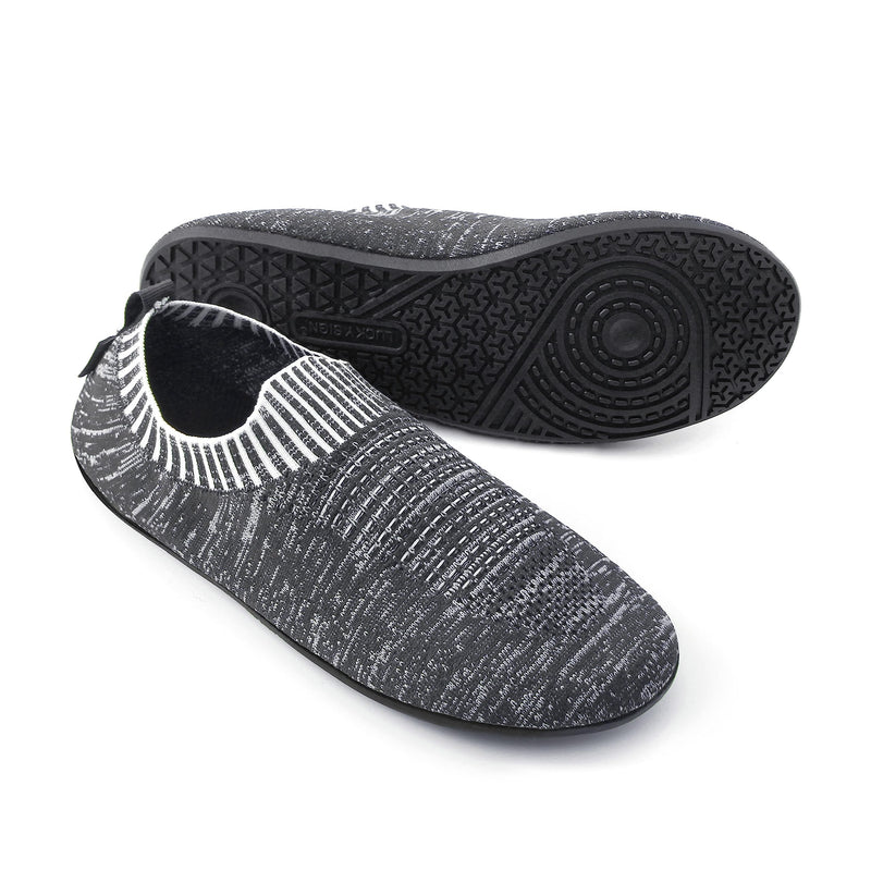 Lucky Sign Slippers Men Women Lightweight Hut Shoes Non-Slip Flat Slippers Barefoot Shoes Home Cozy Slippers 42 EU Dark Grey - PawsPlanet Australia
